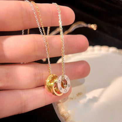 [Luxe Jewelry]LOVE 6 DIAMOND PENDANT NECKLACE