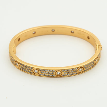 [LUXE NOBLE]LOVE BRACELET 6.1MM DIAMOND-PAVED 10 BIG DIAMONDS