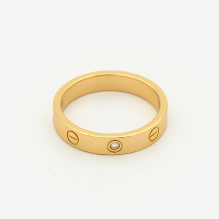 [LUXE NOBLE]LOVE RING 4MM 1 DIAMOND PINK GOLD