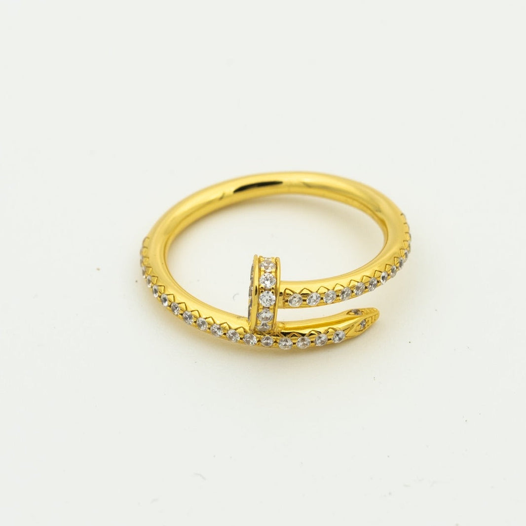 [LUXE NOBLE]JUSTE RING 1.8MM GOLD DIAMONDS