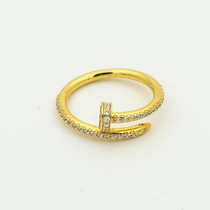 [LUXE NOBLE]JUSTE RING 1.8MM GOLD DIAMONDS