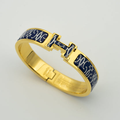 [LUXE NOBLE]H BRACELET BLACK MULTICOLOR