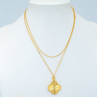 [LUXE NOBLE]CLOVER 25MM PEDANT NECKLACE GOLD