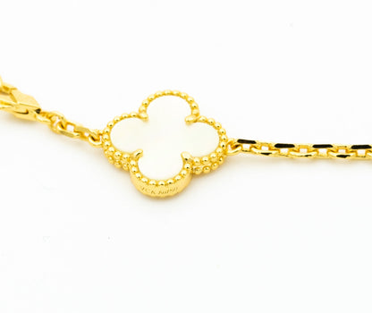 [LUXE NOBLE]CLOVER BRACELET 5 MOTIFS ONYX MOP
