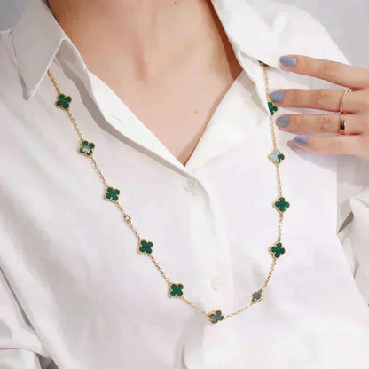 [LUXE NOBLE]CLOVER 20 MOTIFS MALACHITE GOLD