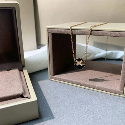 [LUXE NOBLE]ジュー ドゥ ローズ ゴールド ダイヤモンド ネックレス