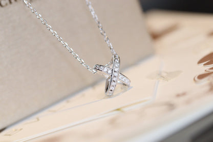 [LUXE NOBLE]JEUX DE DIAMOND NECKLACE