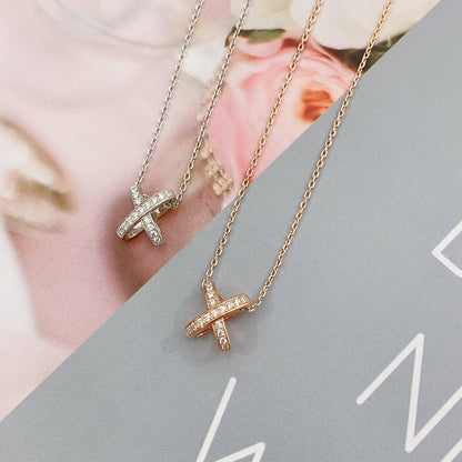 [LUXE NOBLE]JEUX DE DIAMOND NECKLACE