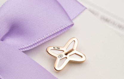 [LUXE NOBLE] JEUX DE WHITE POP ROSE GOLD DIAMOND EARRINGS