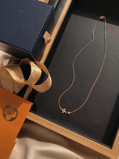 [LUXE NOBLE]ブロッサムペンダント ピンクゴールド＆ダイヤモンド