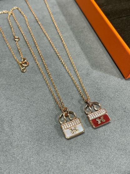 [LUXE NOBLE]H CIRCE MOISSANITE PENDANT NECKLACE GOLD