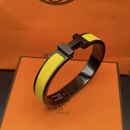[LUXE NOBLE]CLIC HM SO BLACK YELLOW BRACELET