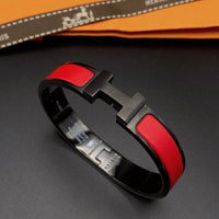 [LUXE NOBLE]CLIC HM SO BLACK RED BRACELET