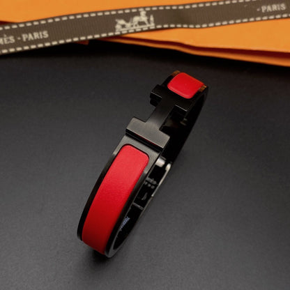 [LUXE NOBLE]CLIC HM SO BLACK RED BRACELET