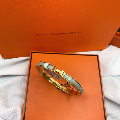 [LUXE NOBLE]CLASSIC HM CLIC GREEN 8MM ENAMEL BRACELET