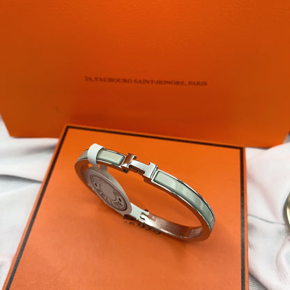 [LUXE NOBLE]CLASSIC HM CLIC GREEN 8MM ENAMEL BRACELET