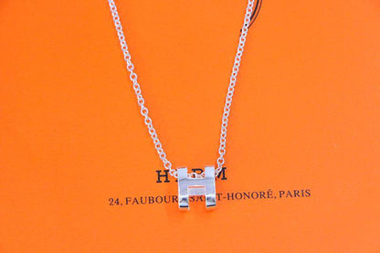 [LUXE NOBLE]HM NECKLACE H LETTER OVAL SERIES