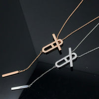 [LUXE NOBLE]HM NECKLACE PLATINUM ROSE GOLD DIAMOND