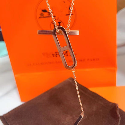 [LUXE NOBLE]HM NECKLACE PLATINUM ROSE GOLD DIAMOND