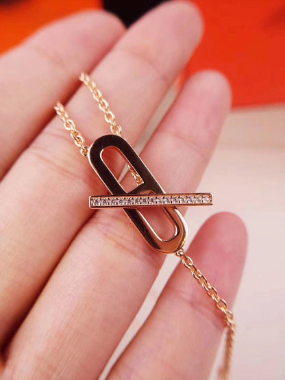 [LUXE NOBLE]HM NECKLACE PLATINUM ROSE GOLD DIAMOND