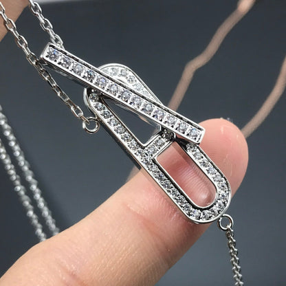 [LUXE NOBLE]HM NECKLACE PLATINUM ROSE GOLD DIAMOND