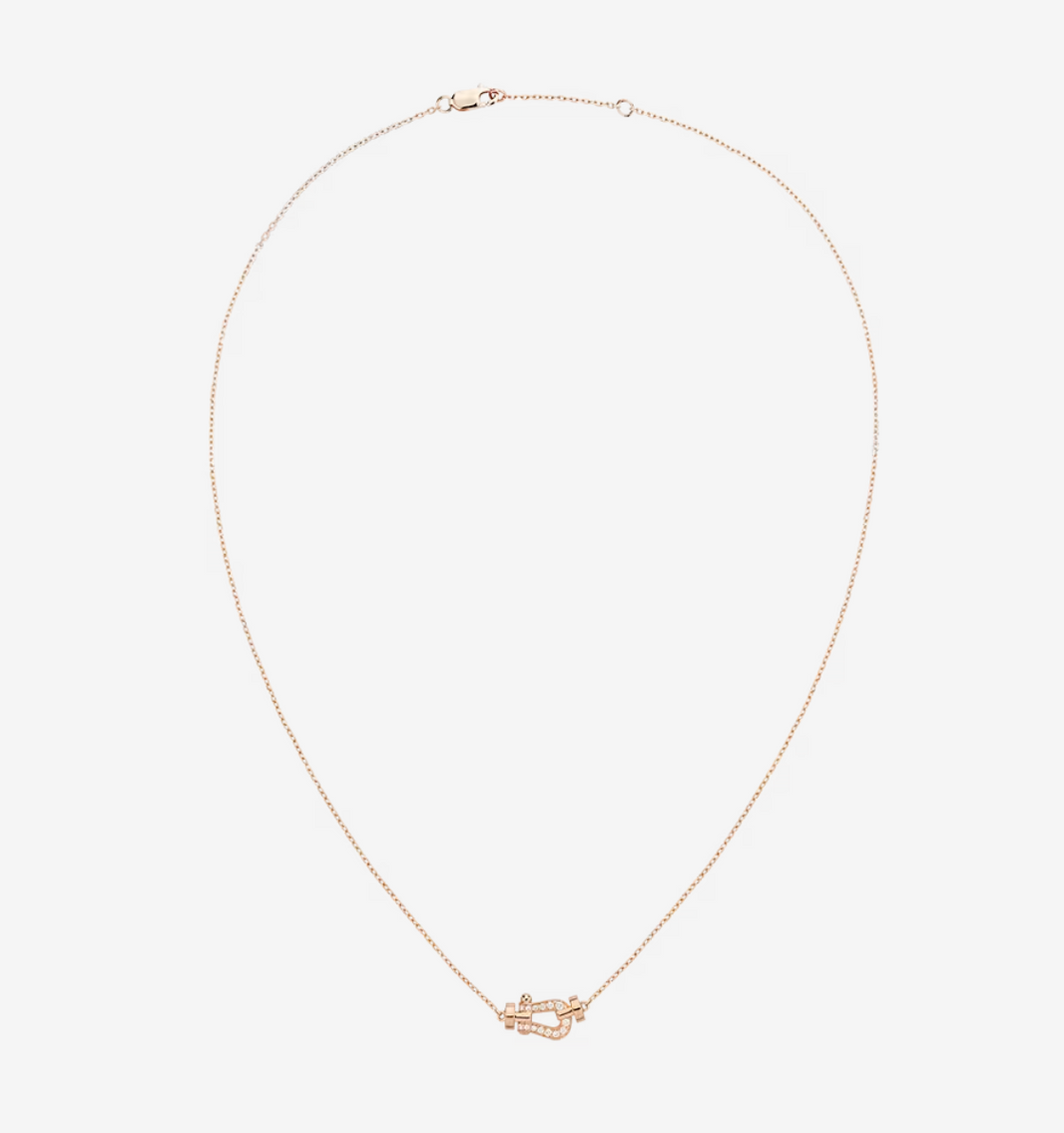 [LUXE NOBLE]FORCE 10 DIAMOND PINK GOLD NECKLACE MINI MODEL