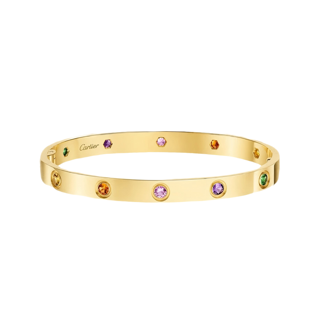 [Okajuri Jewelry]2026 RAINBOW LOVE BRACELET 6.1MM  10 DIAMONDS