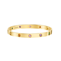 [Okajuri Jewelry]2026 RAINBOW LOVE BRACELET 6.1MM  10 DIAMONDS