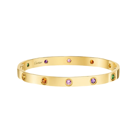 [Okajuri Jewelry]2026 RAINBOW LOVE BRACELET 6.1MM  10 DIAMONDS