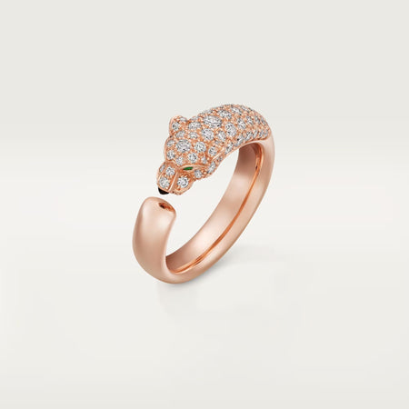 [Luxe Jewelry]PANTHERE HALF DIAMOND SMALL RING