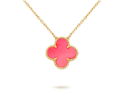 [LUXE NOBLE]CLOVER 15MM SINGLE FLOWER NECKLACE COLLECTION