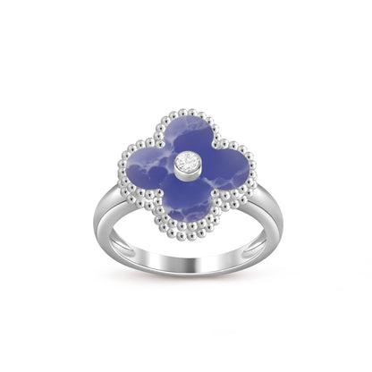 [LUXE NOBLE]CLOVER SILVER DIOMND RING COLLECTION