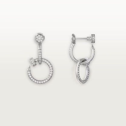 [Luxe Jewelry]JUSTE FULL DIAMOND DOUBLE EARRINGS