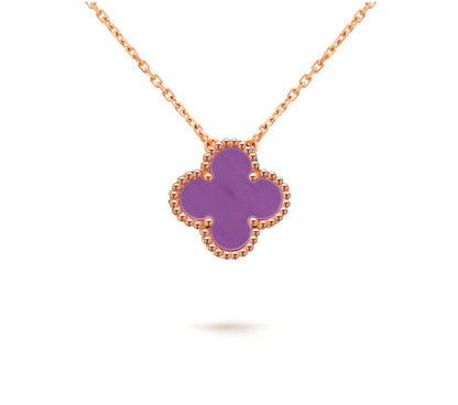 [LUXE NOBLE]CLOVER 15MM SINGLE FLOWER NECKLACE COLLECTION