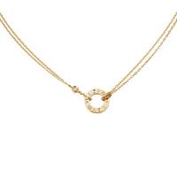 [Luxe Jewelry]LOVE NECKLACE 16MM 2 DIAMONDS