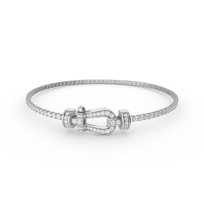 [LUXE NOBLE]FORCE  HORSESHOE  DIAMOND TENNIS BRACELET