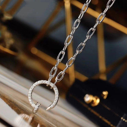 [Luxe Jewelry]JUSTE NECKLACE FULL DIAMONDS
