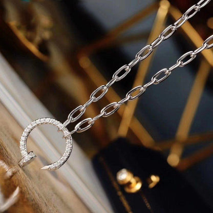 [Luxe Jewelry]JUSTE NECKLACE FULL DIAMONDS