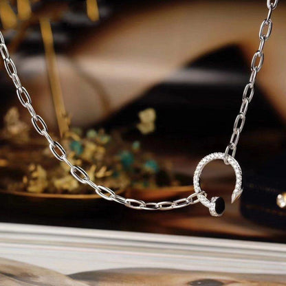 [Luxe Jewelry]JUSTE NECKLACE FULL DIAMONDS