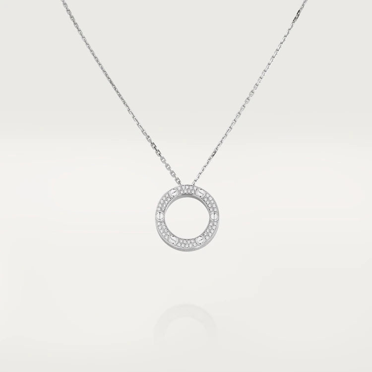 [LUXE NOBLE]LOVE NECKLACE ADJUSTABLE SILVER