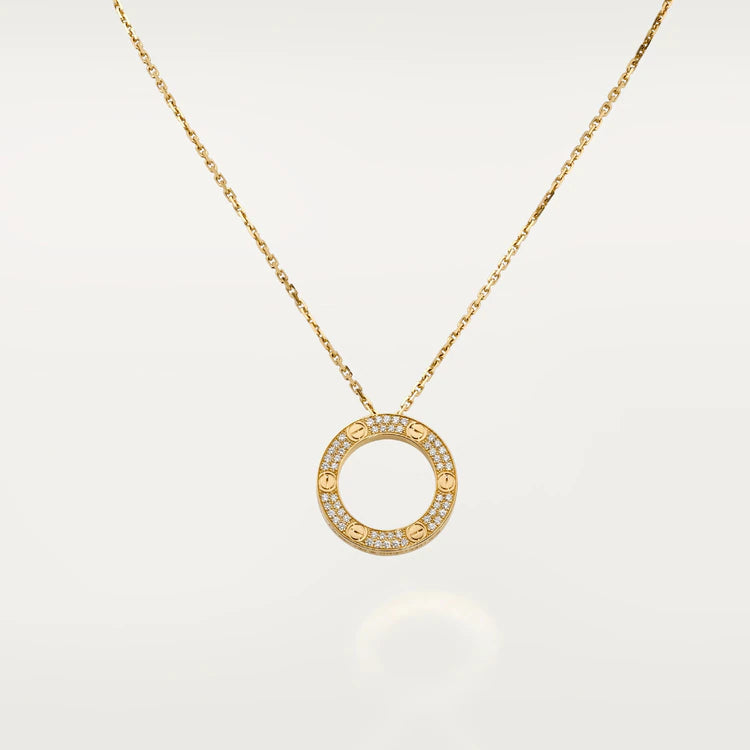 [LUXE NOBLE]LOVE NECKLACE ADJUSTABLE ROSE GOLD