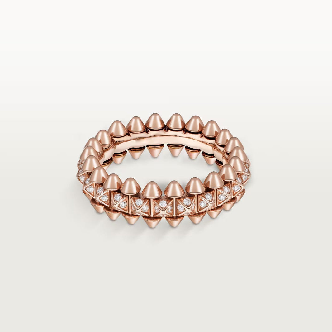 [Luxe Jewelry]CLASH 6.4MM SMALL FULL DIAMOND RING