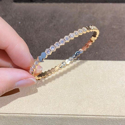 [LUXE NOBLE]BEE LOVE GOLD BRACELET FULL DIAMOND