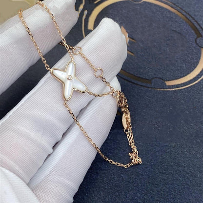 [LUXE NOBLE]JEUX ARMBAND WEISS MOP ROSA GOLD 1 DIAMANT