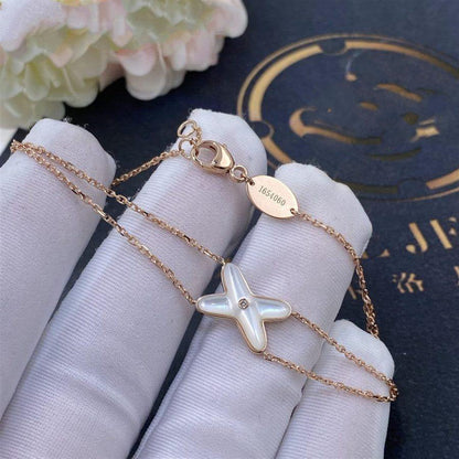 [LUXE NOBLE]JEUX ARMBAND WEISS MOP ROSA GOLD 1 DIAMANT