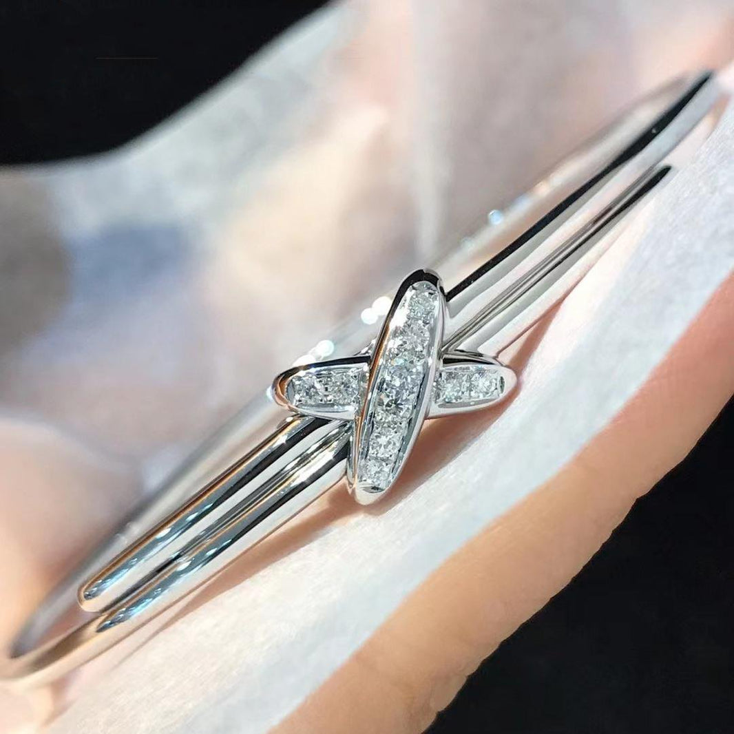 [LUXE NOBLE]JEUX DE BRACELET SILVER DIAMONDS