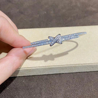 [LUXE NOBLE]JEUX DE ARMBAND DIAMANTEN SILBER