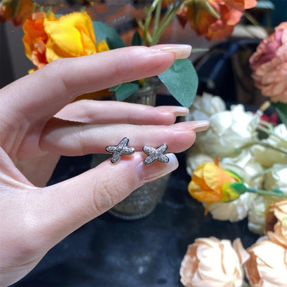 [LUXE NOBLE]JEUX DE SILBER-DIAMANT-OHRRINGE