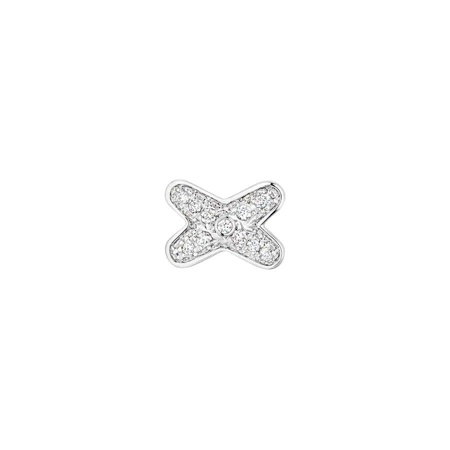[LUXE NOBLE]JEUX DE SILVER DIAMOND EARRINGS