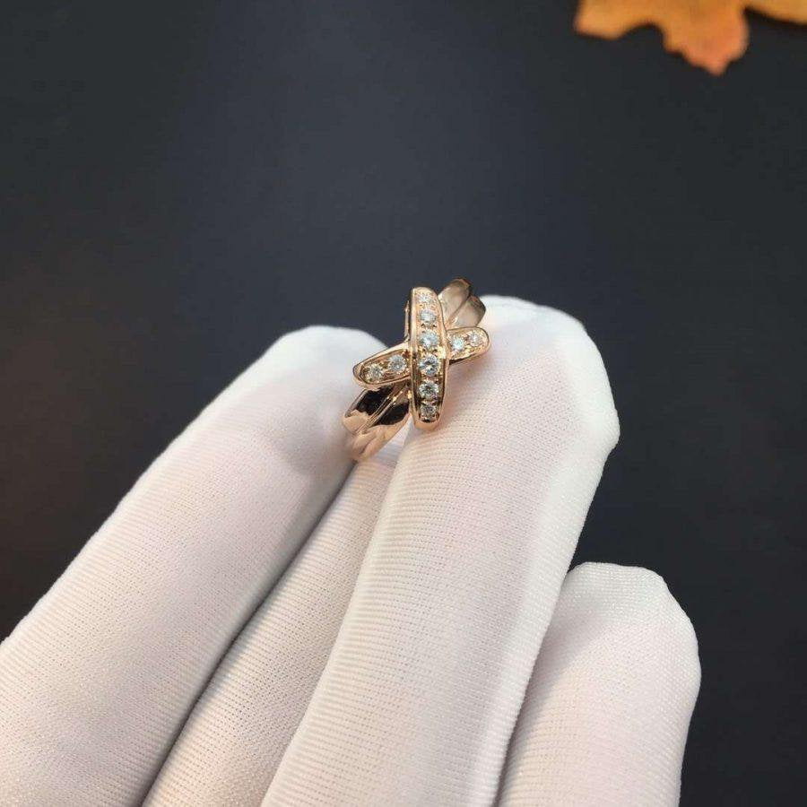 [LUXE NOBLE]JEUX DE PINK GOLD DIAMOND RING